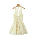 Pastoral Style Halter Backless Sexy Mini Dress Women - Other