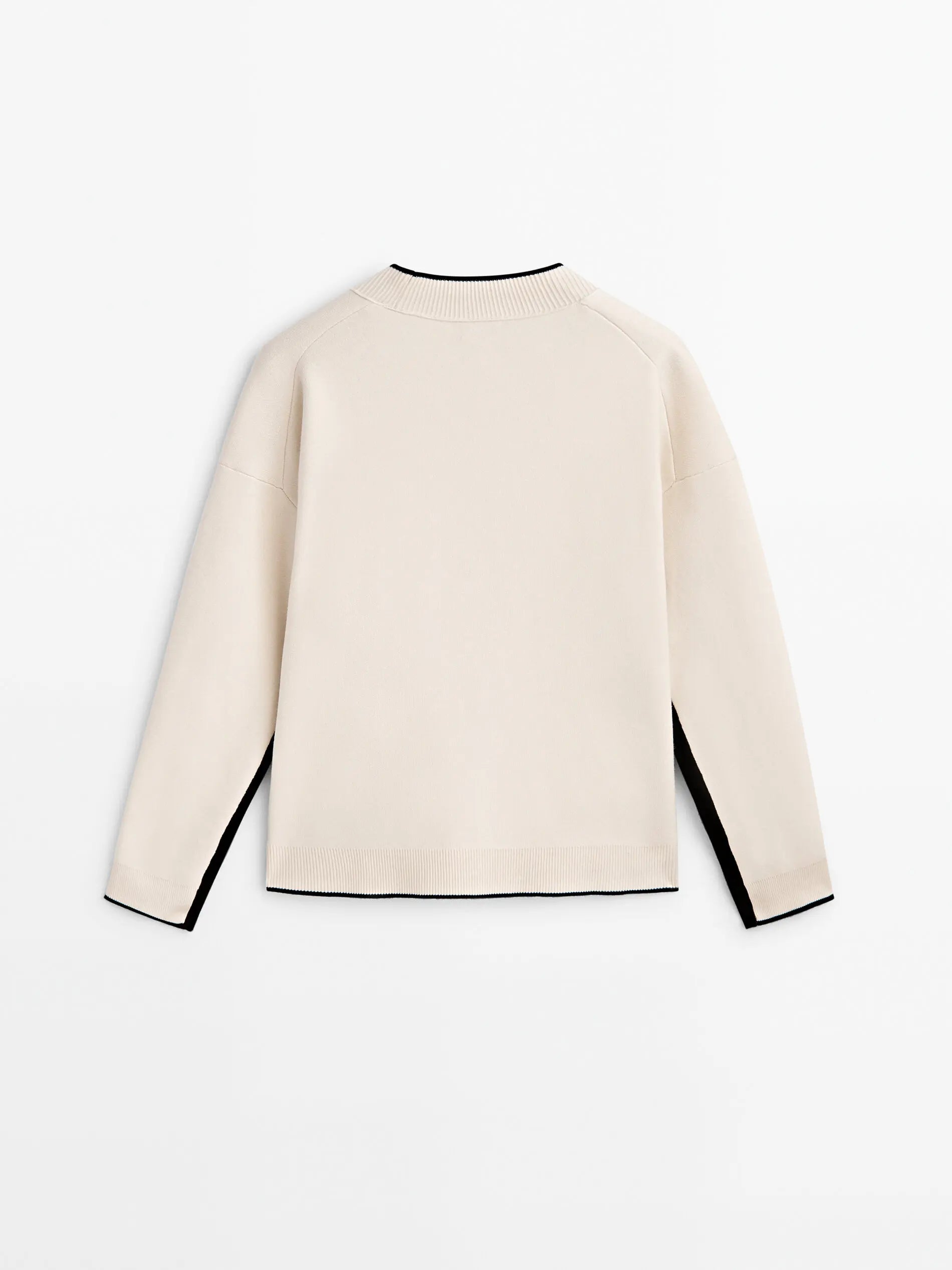 Patchwork Design Pocket Temperament Women’s Knit Cardigan Sweater