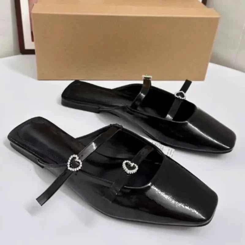 Patent Leather Black Women Flats