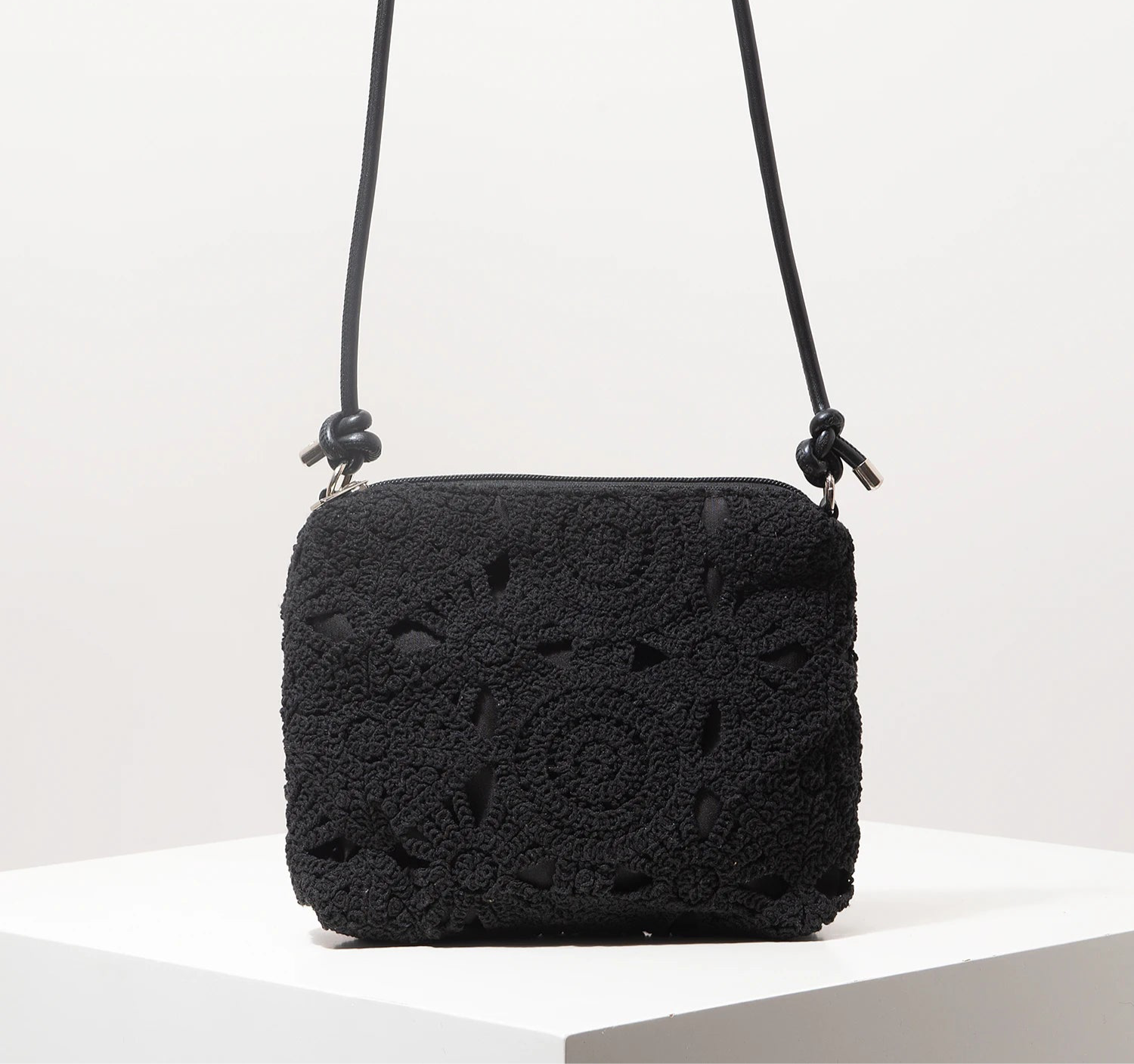 Pattern Hollow Woven Bag Boho Beach Bags - Apricot1