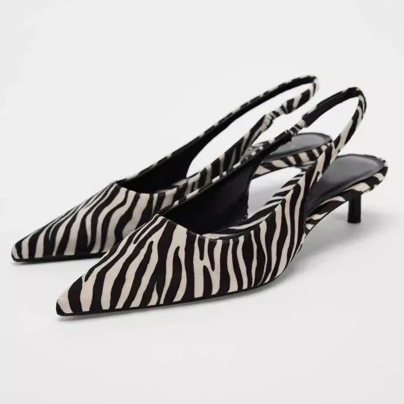 Pattern Women’s Mid-Heel Sandals - black / 36