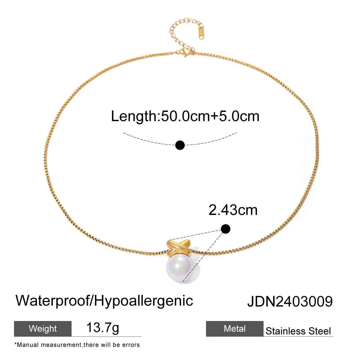 Pearl Necklace Pearl Pendant Handmade