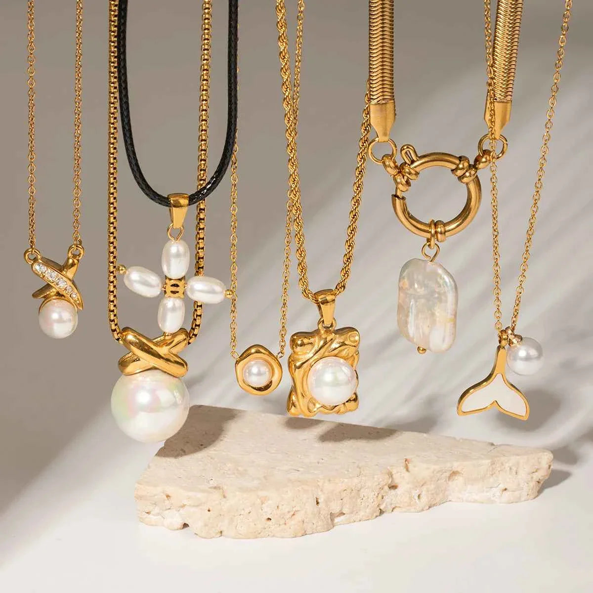 Pearl Necklace Pearl Pendant Handmade