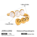 Pearl Ring Titanium Steel No Fading - JDR0112002 - electronic accessories