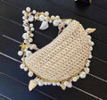 Pearl Straw Woven Women's Crossbody Bag