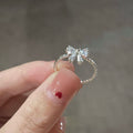 Personality Bow Ring Female Adjustable - J265 - electronic accessories