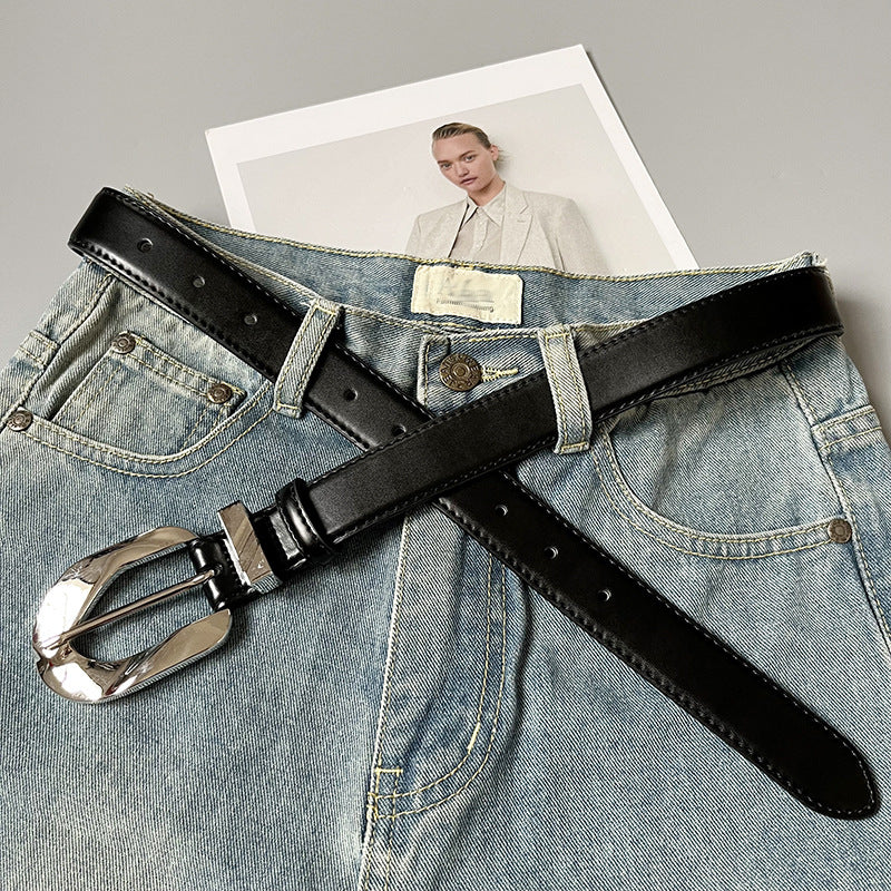 Personality Retro Metal Buckle Women’s Belt - Dress Shirts