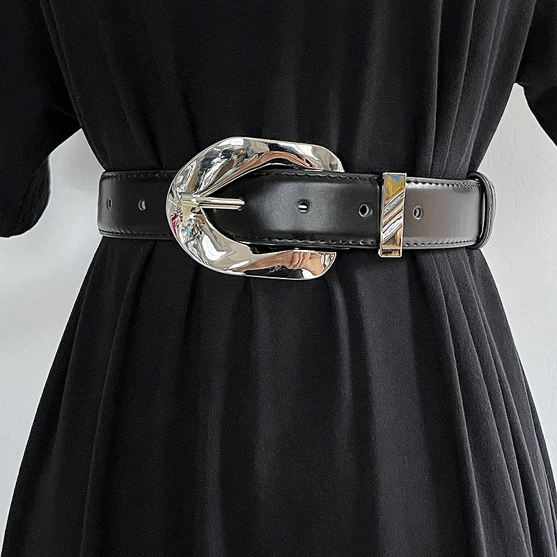Personality Retro Metal Buckle Women’s Belt - Dress Shirts