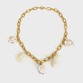 Personality Stylish Metal Chain Conch Shell Necklace - Gold - electronic accessories
