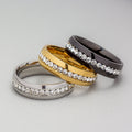 Personalized Fashion Single Row Diamond Ring Stainless Steel - electronic accessories