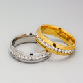 Personalized Fashion Single Row Diamond Ring Stainless Steel - electronic accessories