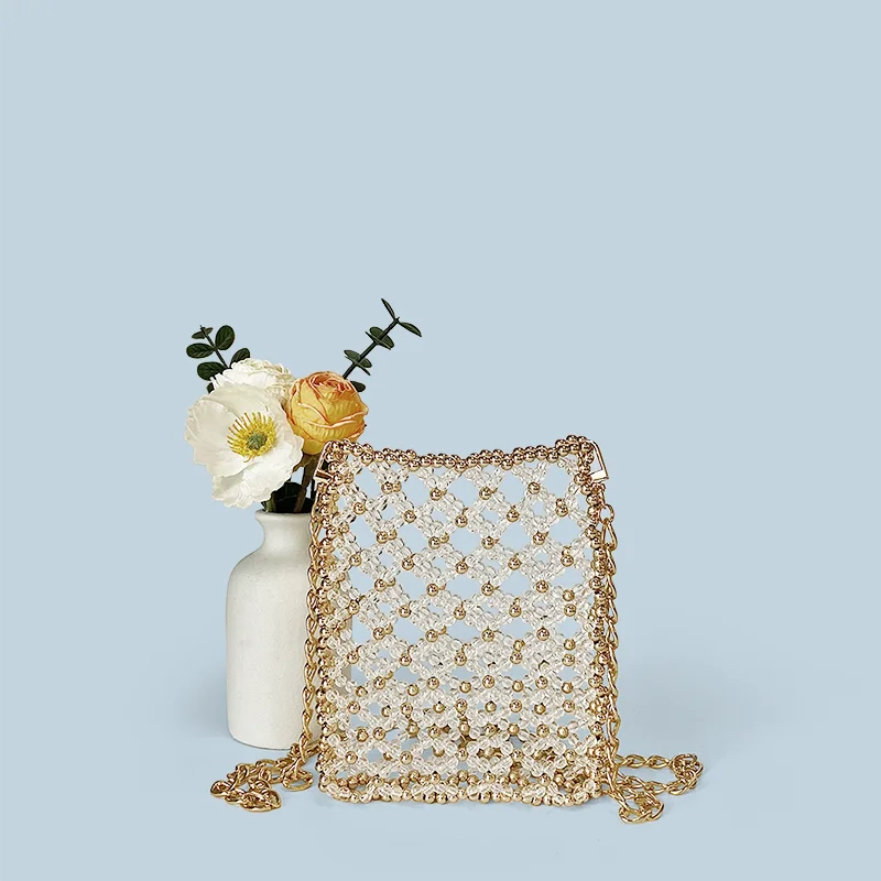 Personalized Niche Metal Texture Design Shoulder Bag - Gold