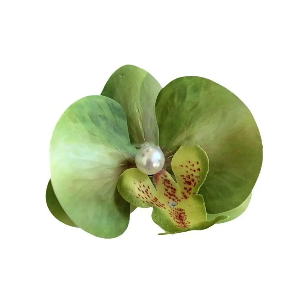 Pink Orchid Flower Hair Clip