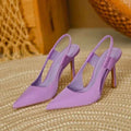 Pink Pointed High Heels Women's