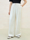 Plus Size Loose Lazy Pleated Floor-length Pants Women