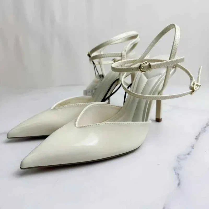 Pointed Toe Patent Leather Women Pumps