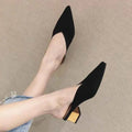 Pointed Toe With Heel Woman Slippers Shoes for Women