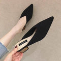 Pointed Toe With Heel Woman Slippers Shoes for Women