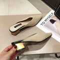 Pointed Toe With Heel Woman Slippers Shoes for Women