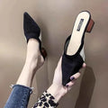 Pointed Toe With Heel Woman Slippers Shoes for Women