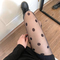 Polka Dot Tights Women Lace Mesh Fishnet Stockings Pantyhose