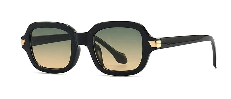 Popular Small Square Women’s Sunglasses - Green Tea / picture color