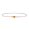 Premium Genuine Leather Women’s Belt - WHITE / 100cm / CHINA
