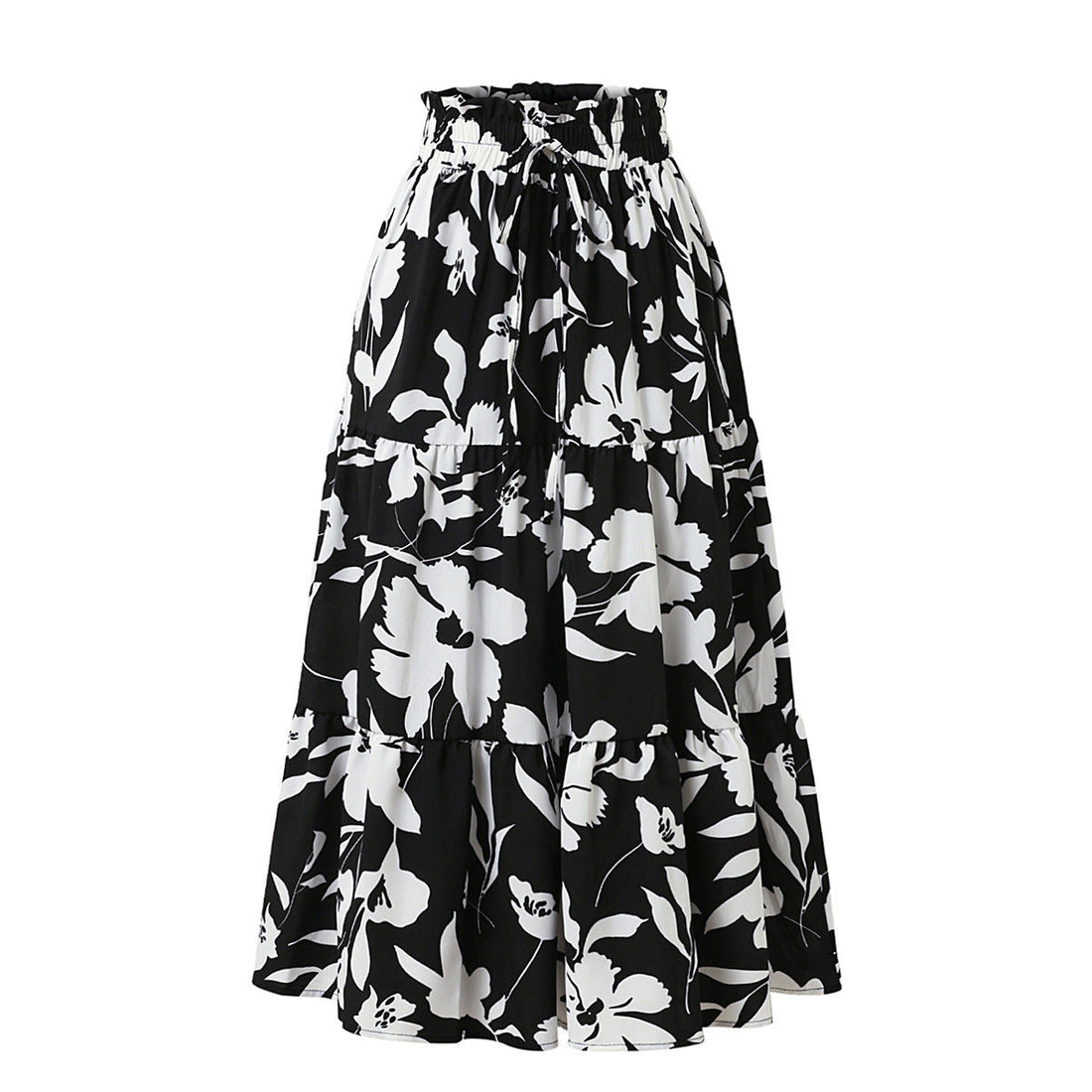Printed A- Line Skirt Pleated Women - Other