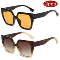 Protective Glasses 2pcs Large Frame Polygon Sunglasses - z12a