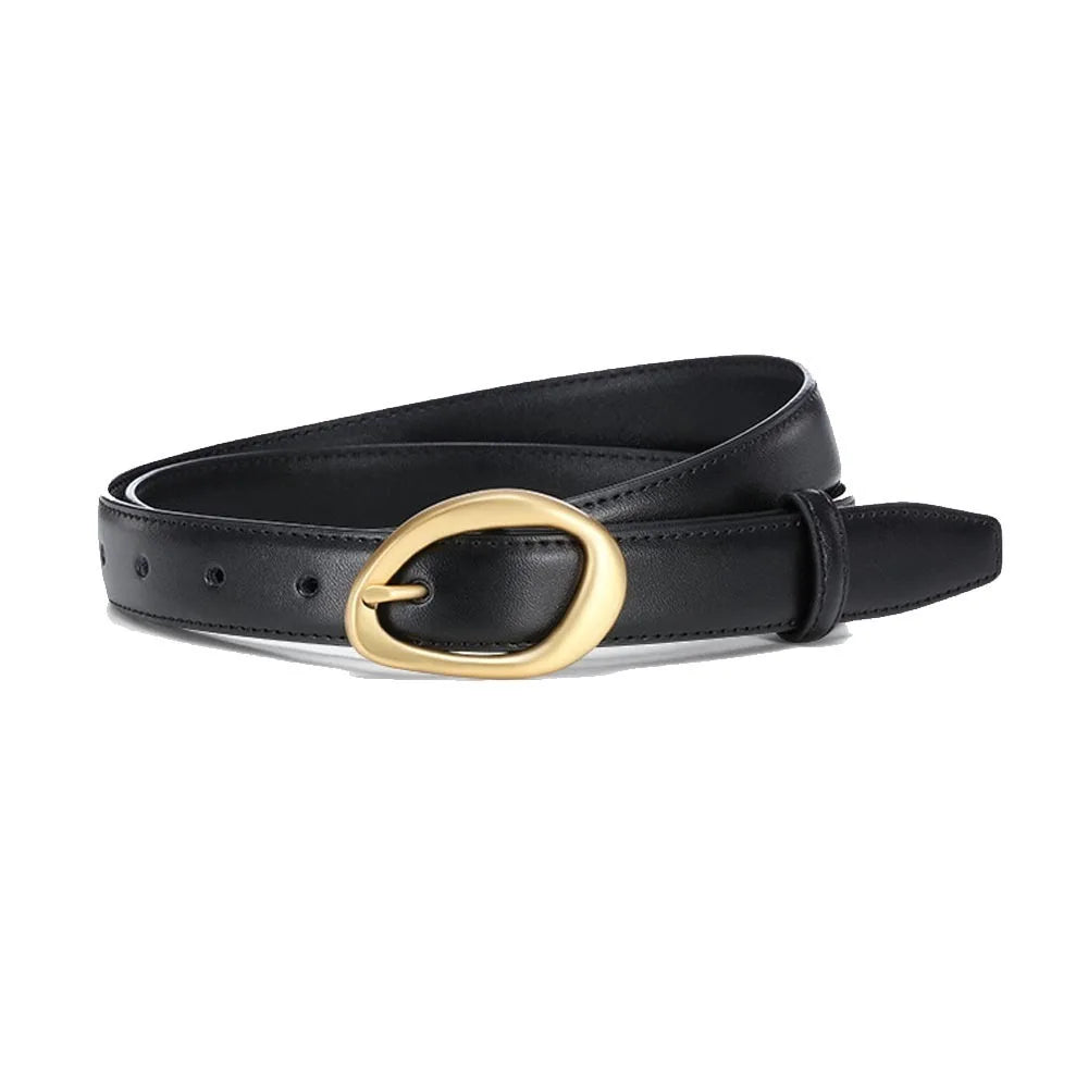 Pu Leather Belt - Black-95cm