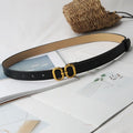 PU Leather Belt for Women - black / 103cm