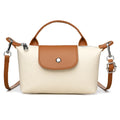 Pu Leather Single Shoulder Oblique Span Bag - Beige
