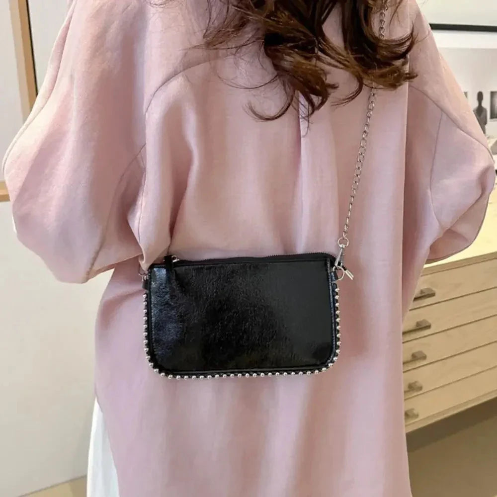 Pu Leather Underarm Tote Bag