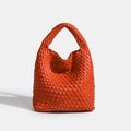 PU Small size Hand-woven Bucket Bag High Quality