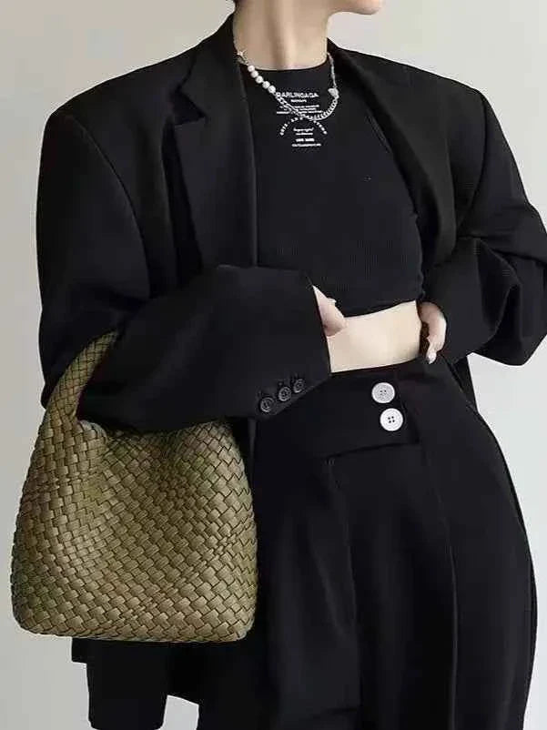 PU Women's Braided Bag