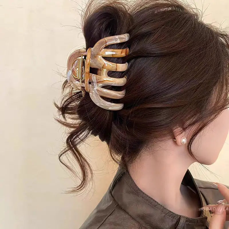 Pumpkin Hair Claw For Women