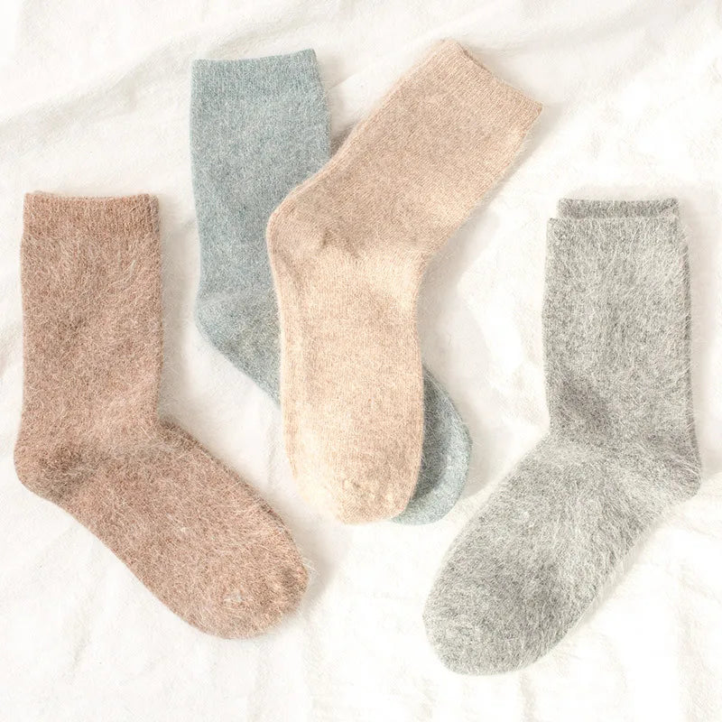 Pure Color Warm Winter Socks