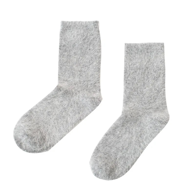 Pure Color Warm Winter Socks