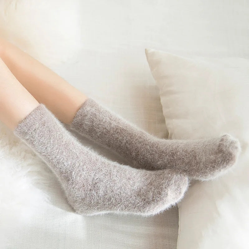 Pure Color Warm Winter Socks