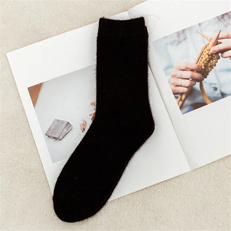 Pure Color Warm Winter Socks - sock 1 / Foot length 21-25cm