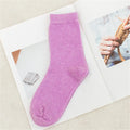 Pure Color Warm Winter Socks - sock 12 / Foot length 21-25cm