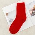 Pure Color Warm Winter Socks - sock 15 / Foot length 21-25cm