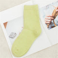 Pure Color Warm Winter Socks - sock 17 / Foot length 21-25cm