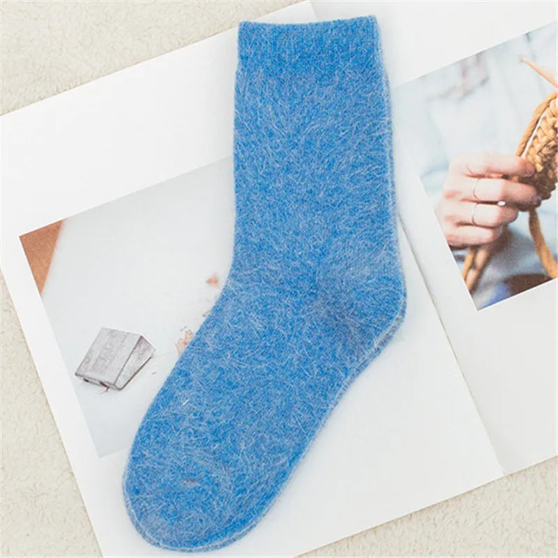 Pure Color Warm Winter Socks - sock 21 / Foot length 21-25cm