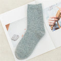 Pure Color Warm Winter Socks - sock 6 / Foot length 21-25cm