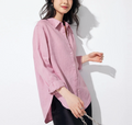 Pure Linen Long-Sleeve Shirt for Women