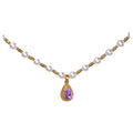 Purple Water Drop Pendant Pearl Necklace - Droplet - electronic accessories