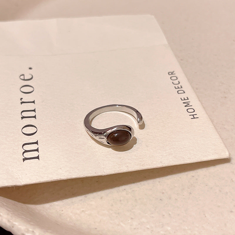 Rad Tigereye Ring Female Switchable - J964 Silver A - electronic accessories