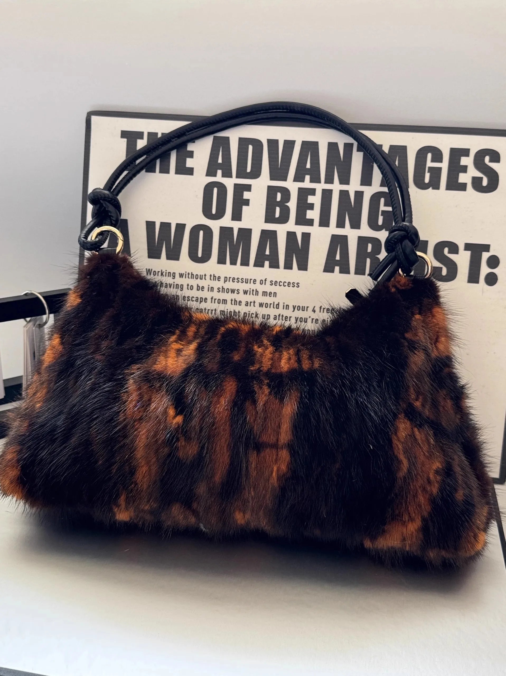 Real Mink Fur Bag Shoulder - 18