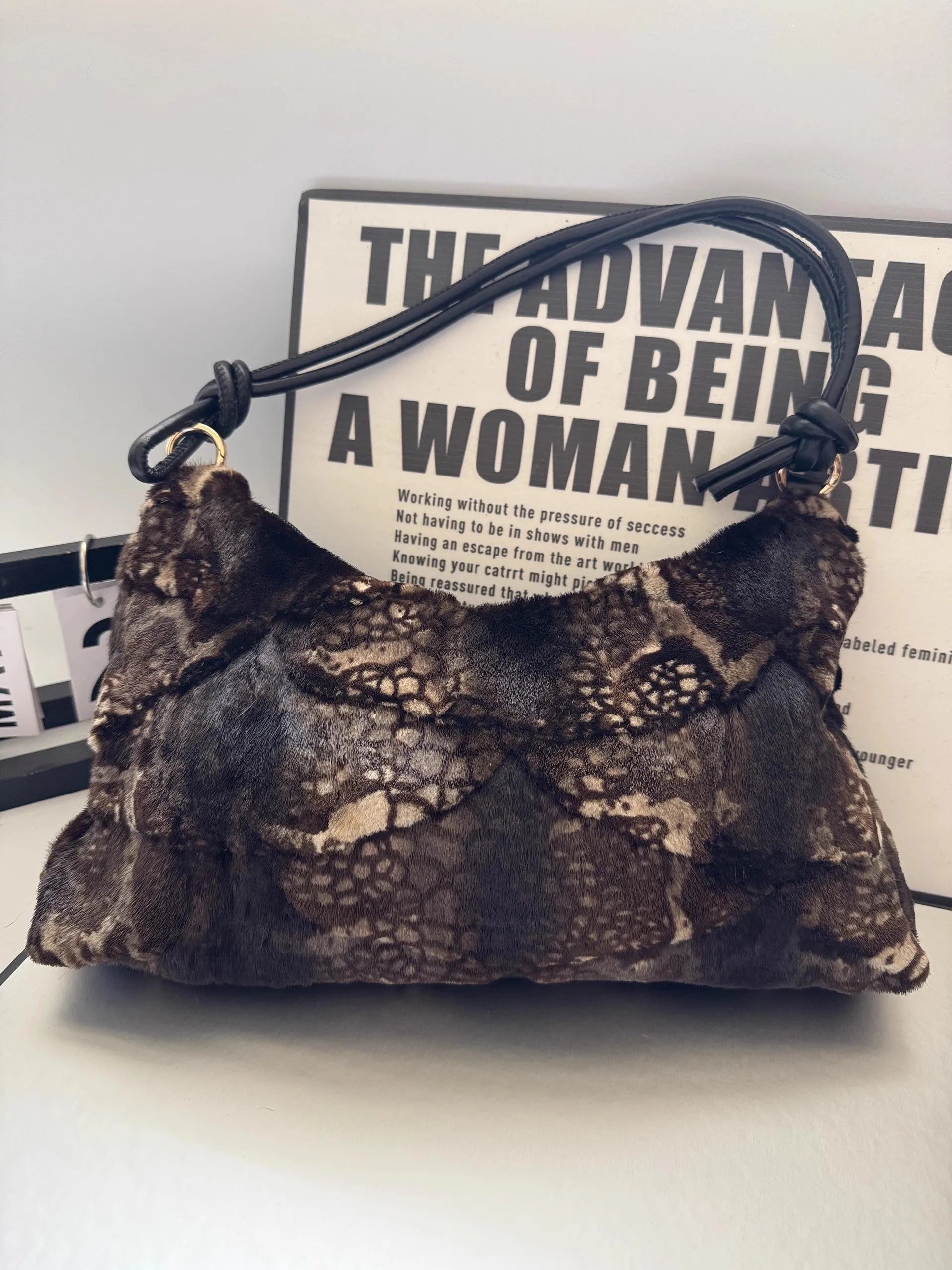 Real Mink Fur Bag Shoulder - 29